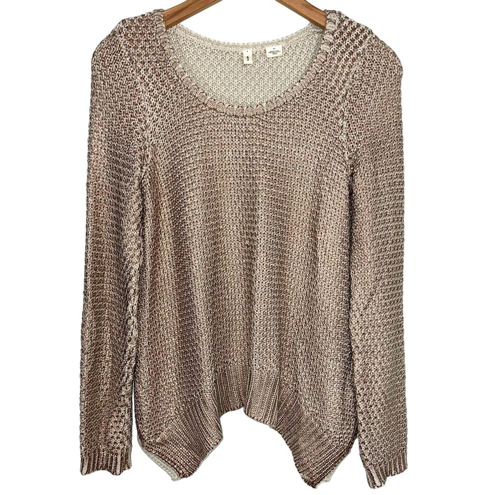 Anthropologie Tan Crew Neck Sweater